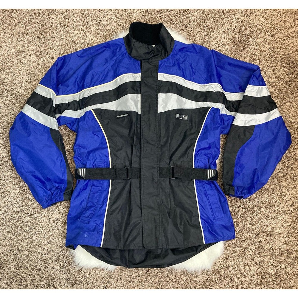 Field Sheer Motorcycle Jacket Men Medium Blue